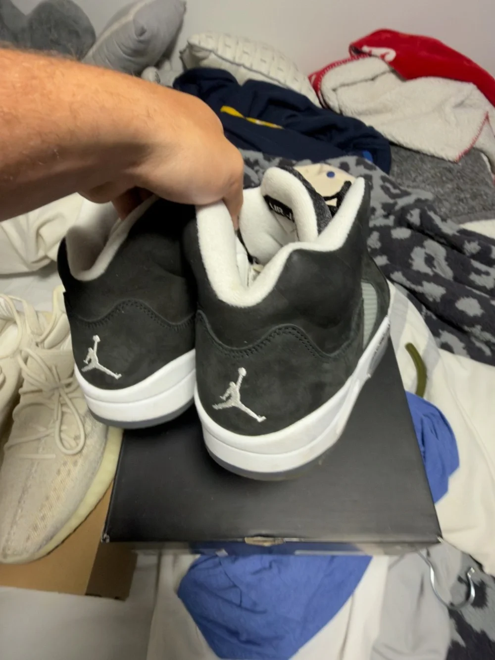 Air Jordan 5 Obsidian Black Used Mens Size 10.5